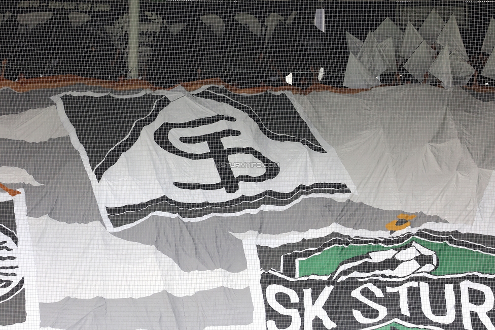 Sturm Graz - Austria Wien
Oesterreichische Fussball Bundesliga, 6. Runde, SK Sturm Graz - FK Austria Wien, Stadion Liebenau Graz, 14.09.2025. 

Foto zeigt Fans von Sturm mit einer Choreografie
