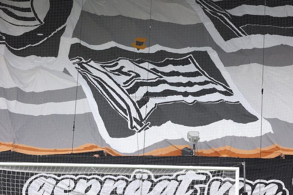 Sturm Graz - Austria Wien
Oesterreichische Fussball Bundesliga, 6. Runde, SK Sturm Graz - FK Austria Wien, Stadion Liebenau Graz, 14.09.2025. 

Foto zeigt Fans von Sturm mit einer Choreografie
