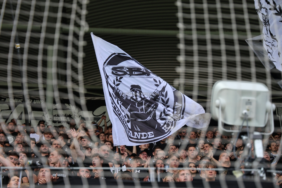 Sturm Graz - Austria Wien
Oesterreichische Fussball Bundesliga, 5. Runde, SK Sturm Graz - FK Austria Wien, Stadion Liebenau Graz, 14.09.2025. 

Foto zeigt Fans von Sturm mit einer Choreografie
