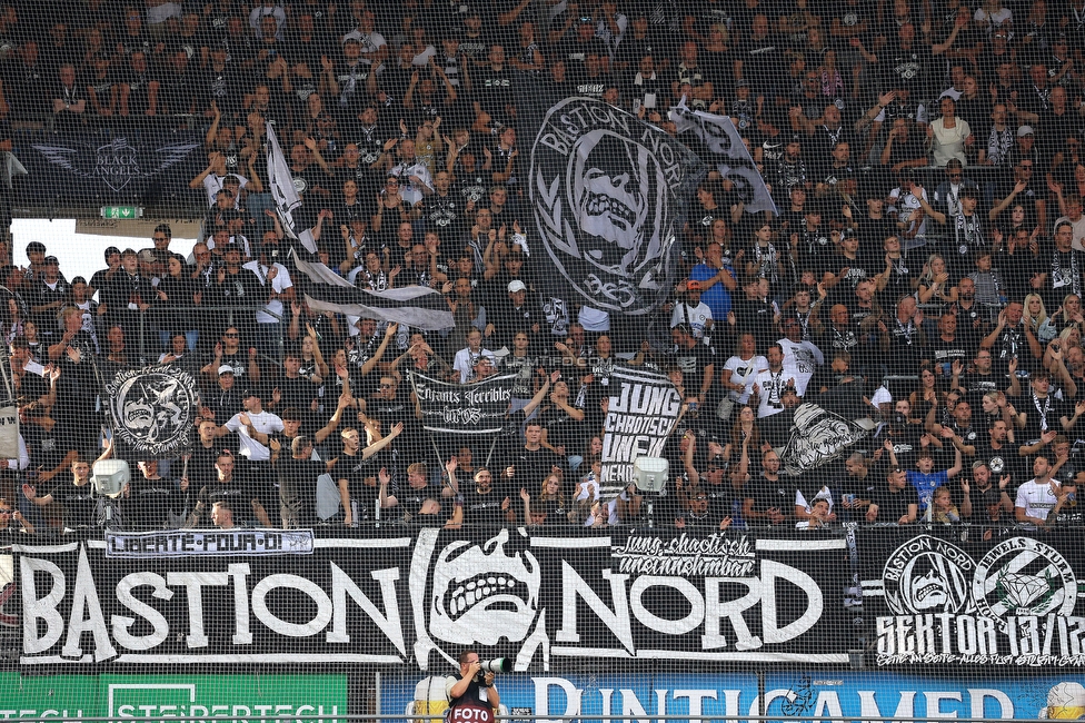 Sturm Graz - Austria Wien
Oesterreichische Fussball Bundesliga, 6. Runde, SK Sturm Graz - FK Austria Wien, Stadion Liebenau Graz, 14.09.2025. 

Foto zeigt Fans von Sturm
