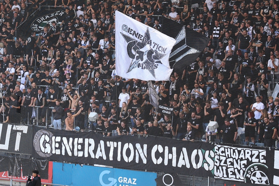 Sturm Graz - Austria Wien
Oesterreichische Fussball Bundesliga, 6. Runde, SK Sturm Graz - FK Austria Wien, Stadion Liebenau Graz, 14.09.2025. 

Foto zeigt Fans von Sturm
