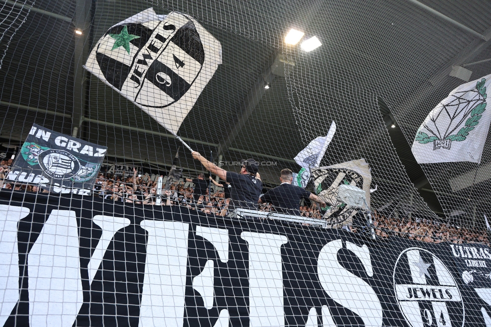 Sturm Graz - Austria Wien
Oesterreichische Fussball Bundesliga, 5. Runde, SK Sturm Graz - FK Austria Wien, Stadion Liebenau Graz, 14.09.2025. 

Foto zeigt Fans von Sturm
Schlüsselwörter: jewels