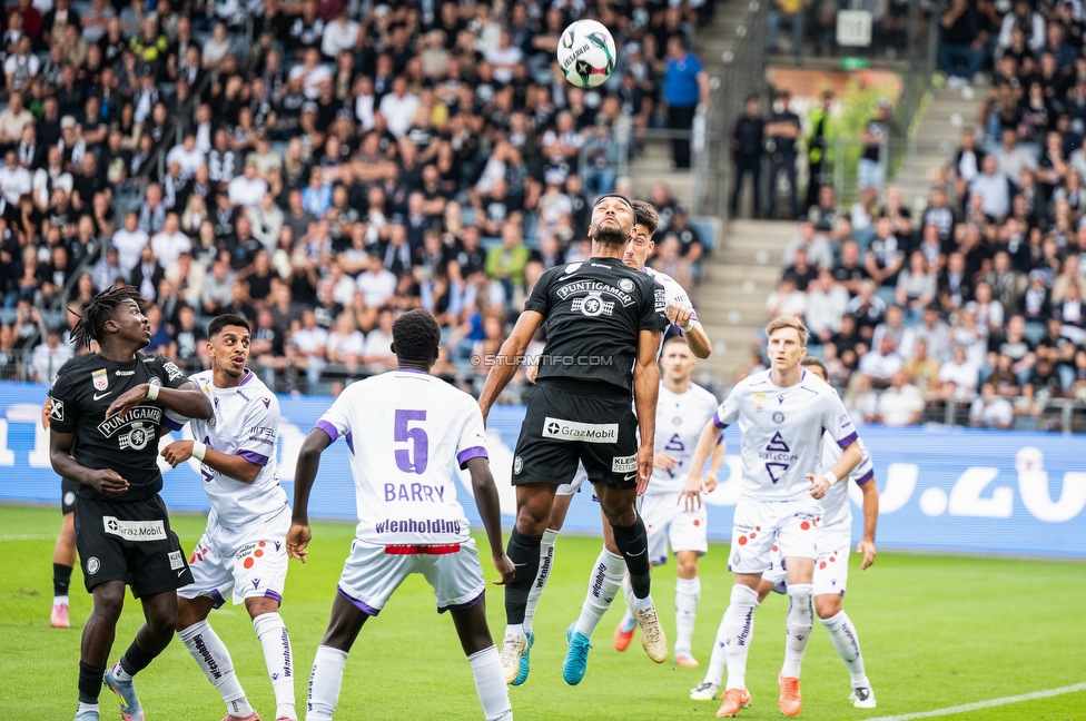 Sturm Graz - Austria Wien
Oesterreichische Fussball Bundesliga, 5. Runde, SK Sturm Graz - FK Austria Wien, Stadion Liebenau Graz, 14.09.2025. 

Foto zeigt Maurice Malone (Sturm)
