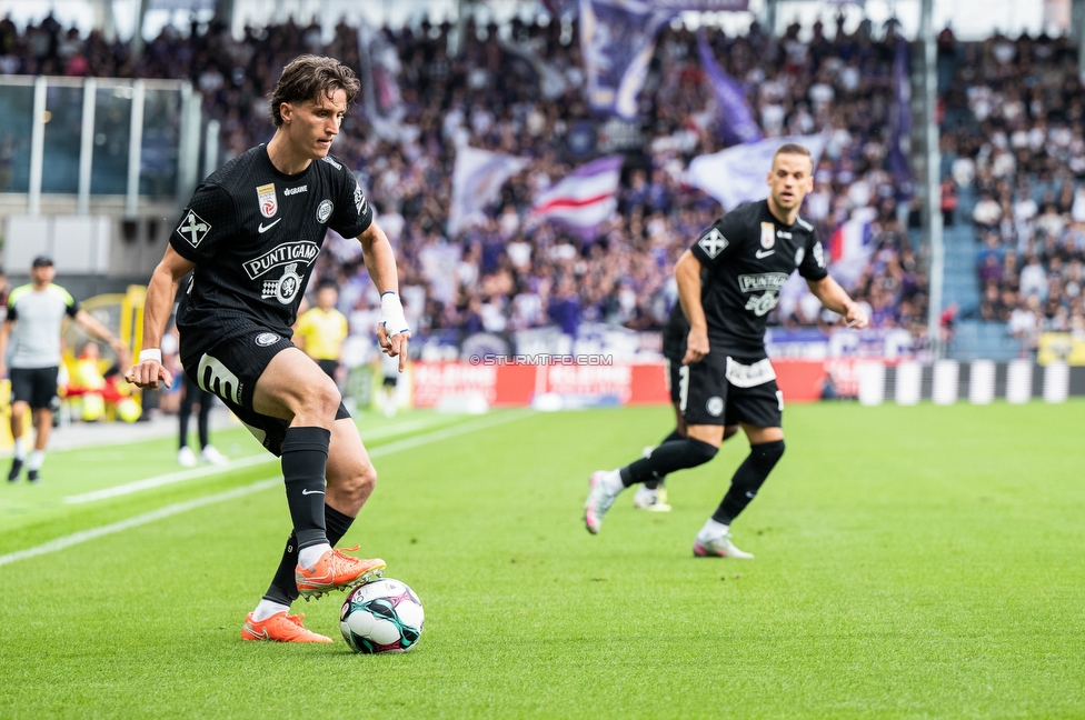 Sturm Graz - Austria Wien
Oesterreichische Fussball Bundesliga, 5. Runde, SK Sturm Graz - FK Austria Wien, Stadion Liebenau Graz, 14.09.2025. 

Foto zeigt Tim Oermann (Sturm)
