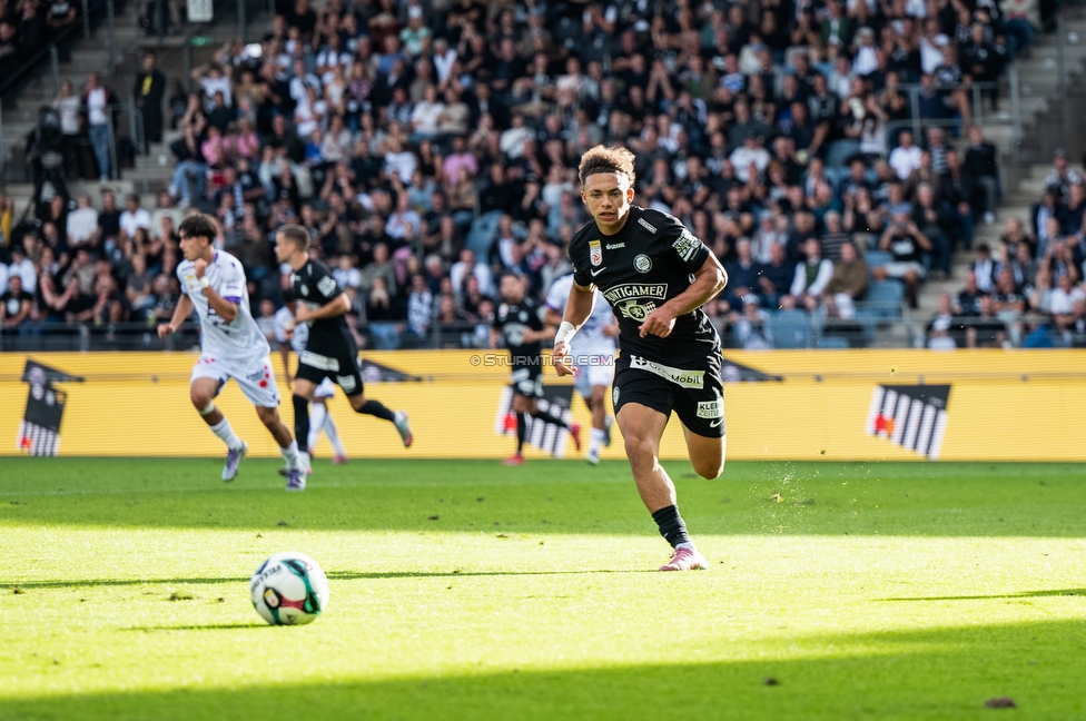 Sturm Graz - Austria Wien
Oesterreichische Fussball Bundesliga, 5. Runde, SK Sturm Graz - FK Austria Wien, Stadion Liebenau Graz, 14.09.2025. 

Foto zeigt Jacob Peter Hoedl (Sturm)
