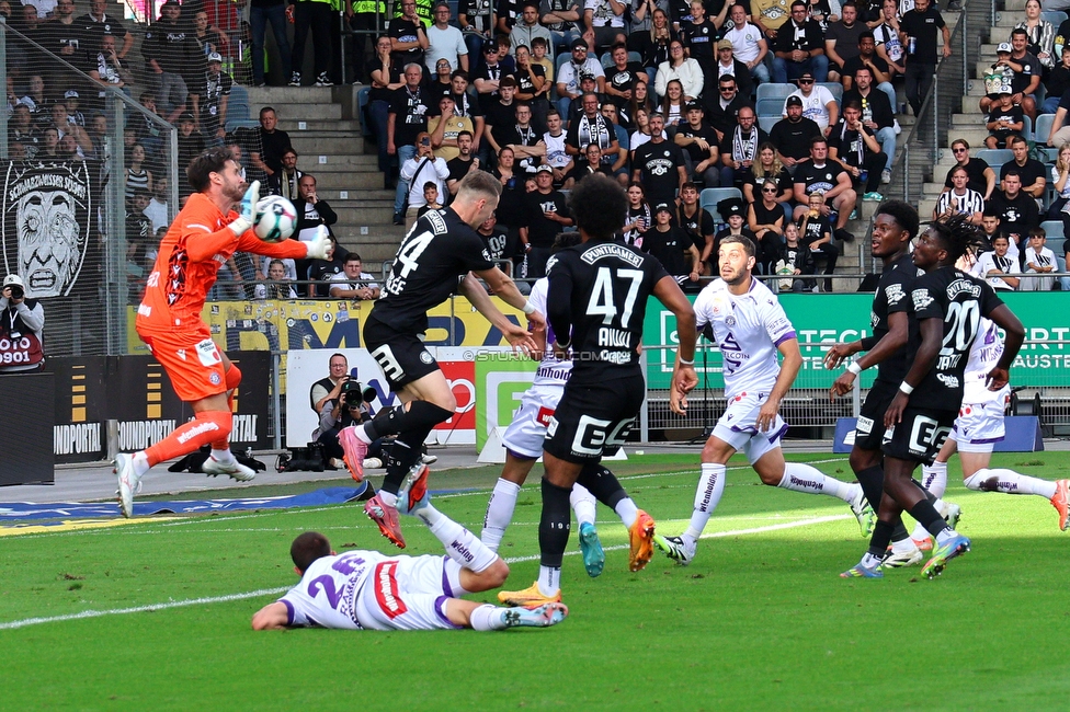 Sturm Graz - Austria Wien
Oesterreichische Fussball Bundesliga, 5. Runde, SK Sturm Graz - FK Austria Wien, Stadion Liebenau Graz, 14.09.2025. 

Foto zeigt Dimitri Lavalee (Sturm)
