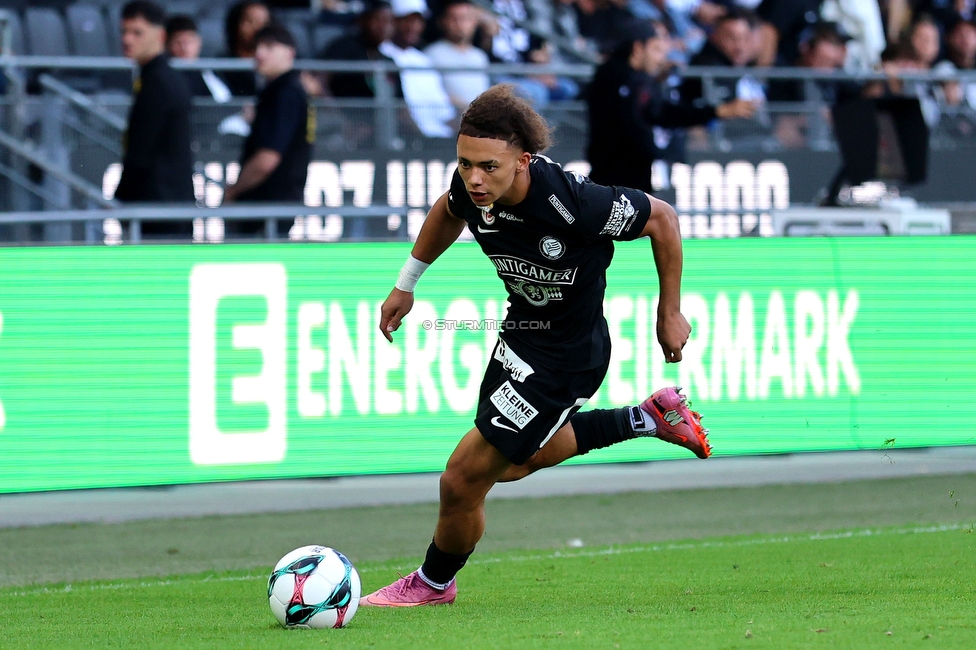 Sturm Graz - Austria Wien
Oesterreichische Fussball Bundesliga, 5. Runde, SK Sturm Graz - FK Austria Wien, Stadion Liebenau Graz, 14.09.2025. 

Foto zeigt Jacob Peter Hoedl (Sturm)
