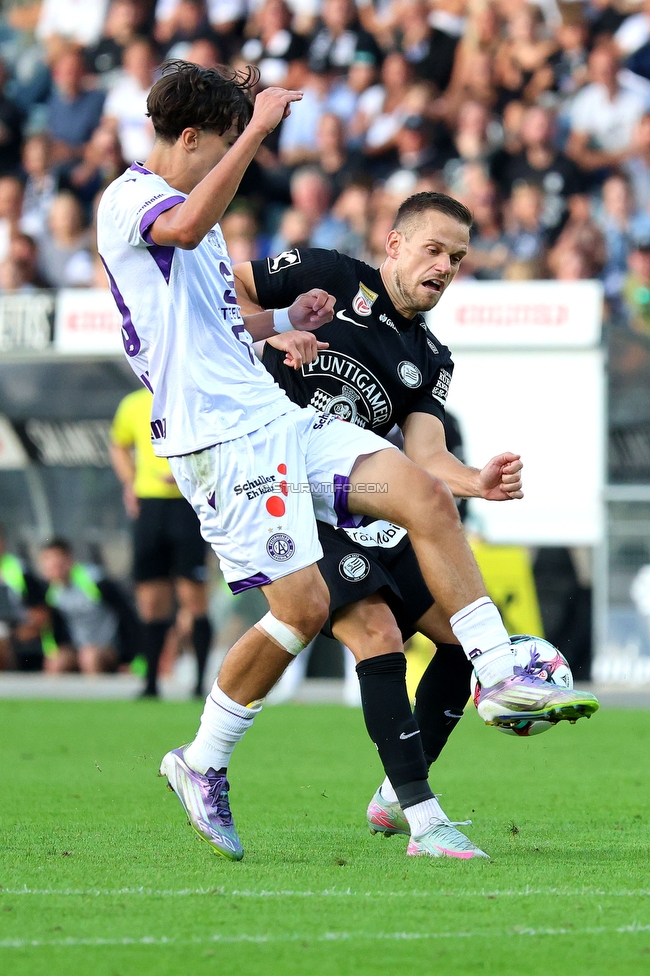 Sturm Graz - Austria Wien
Oesterreichische Fussball Bundesliga, 5. Runde, SK Sturm Graz - FK Austria Wien, Stadion Liebenau Graz, 14.09.2025. 

Foto zeigt Tomi Horvat (Sturm)
