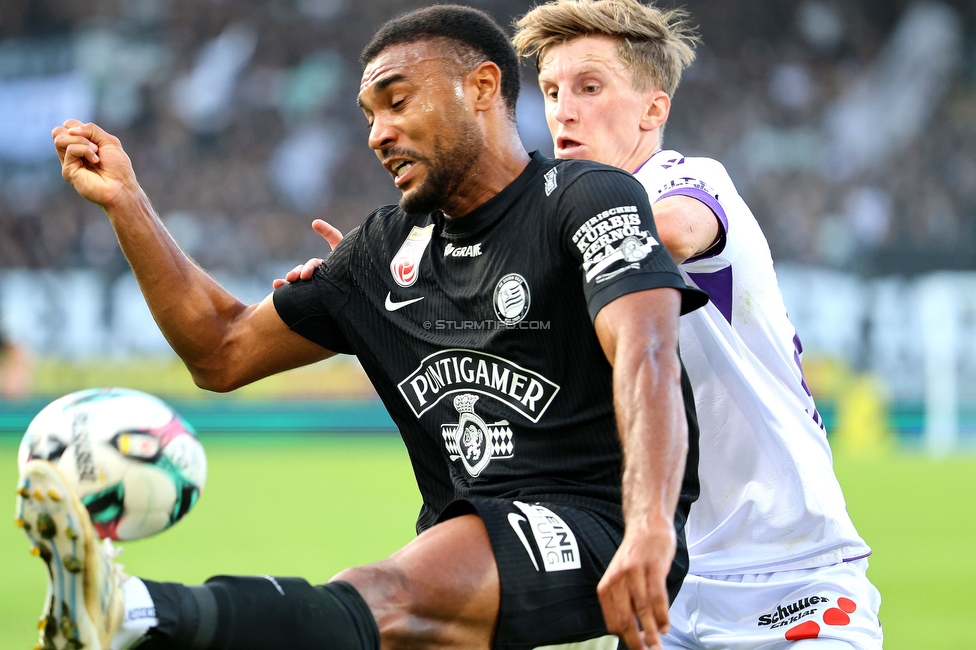Sturm Graz - Austria Wien
Oesterreichische Fussball Bundesliga, 5. Runde, SK Sturm Graz - FK Austria Wien, Stadion Liebenau Graz, 14.09.2025. 

Foto zeigt Maurice Malone (Sturm)
