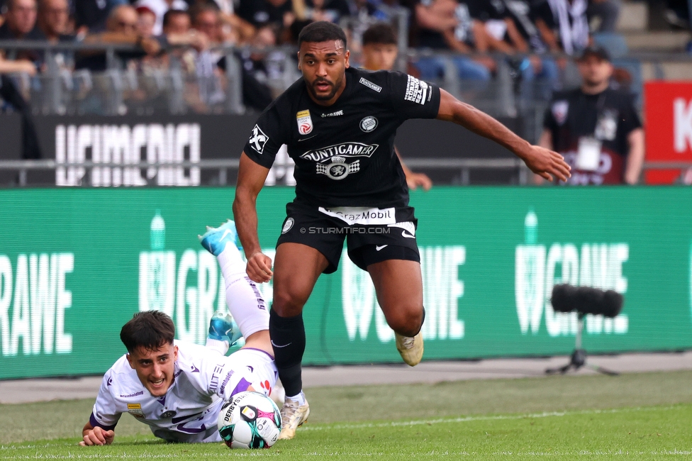 Sturm Graz - Austria Wien
Oesterreichische Fussball Bundesliga, 6. Runde, SK Sturm Graz - FK Austria Wien, Stadion Liebenau Graz, 14.09.2025. 

Foto zeigt Maurice Maximilian Malone (Sturm)
