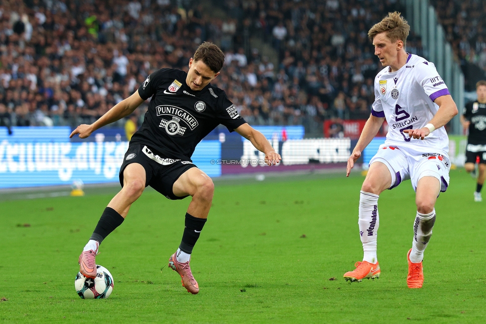 Sturm Graz - Austria Wien
Oesterreichische Fussball Bundesliga, 5. Runde, SK Sturm Graz - FK Austria Wien, Stadion Liebenau Graz, 14.09.2025. 

Foto zeigt Leon Grgic (Sturm)
