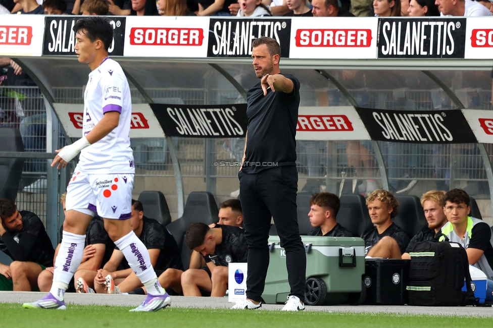 Sturm Graz - Austria Wien
Oesterreichische Fussball Bundesliga, 6. Runde, SK Sturm Graz - FK Austria Wien, Stadion Liebenau Graz, 14.09.2025. 

Foto zeigt Juergen Saeumel (Cheftrainer Sturm)
