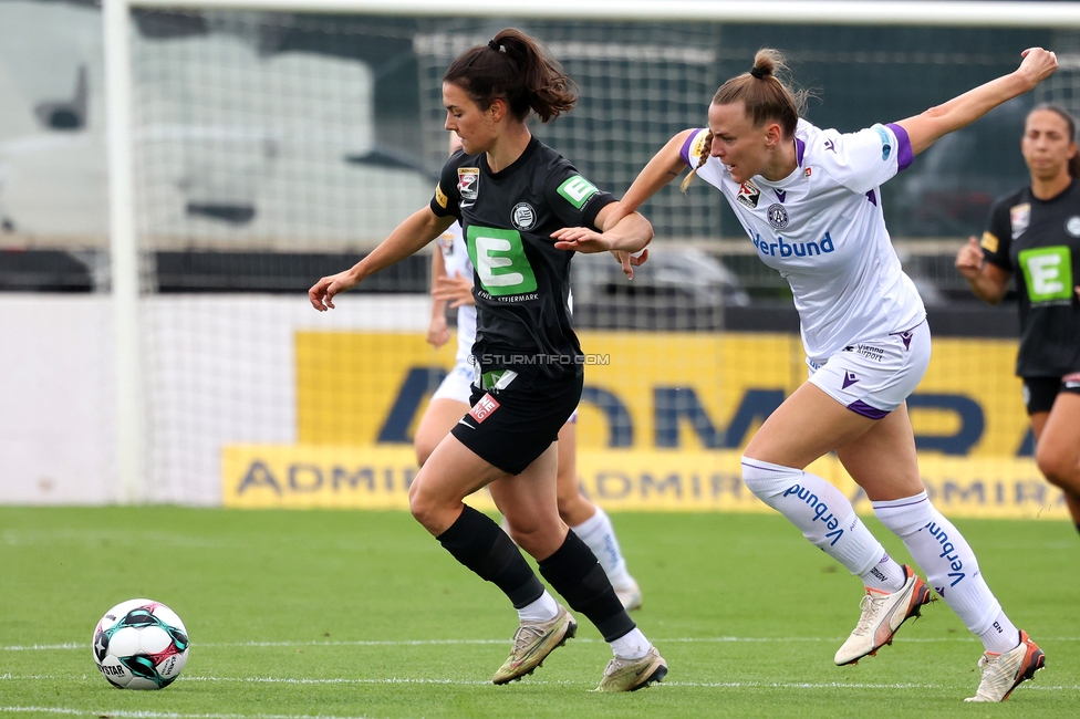 Sturm Damen - Austria Wien
OEFB Frauen Bundesliga, 5. Runde, SK Sturm Graz Damen - FK Austria Wien, Trainingszentrum Messendorf, 14.09.2025. 

Foto zeigt Zala Kustrin (Sturm Damen)
