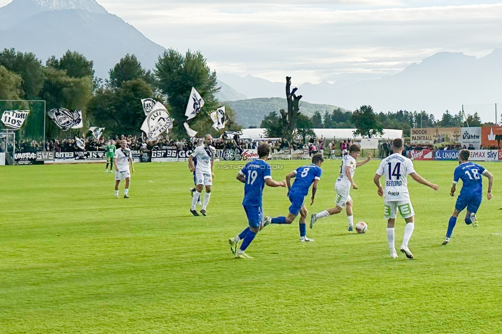 Roethis - Sturm Graz
OEFB Cup, 2. Runde, SC Roethis - SK Sturm Graz, Stadion an der Ratz Roethis, 17.09.2025. 

Foto zeigt Kristjan Bendra (Sturm)
