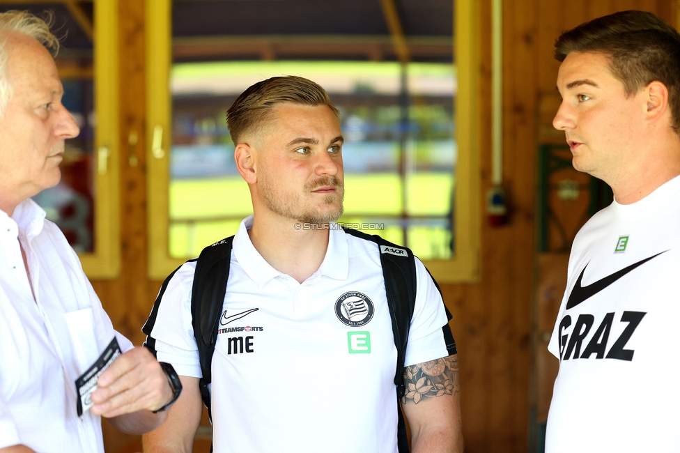 Sturm Damen - Ajax Frouwen
UEFA Women's Europa Cup, 1. Runde, SK Sturm Graz Damen - Ajax Amsterdam, Stadion Hollenegg, 18.09.2025.

Foto zeigt Michael Erlitz (Sportdirektor Sturm Damen)

