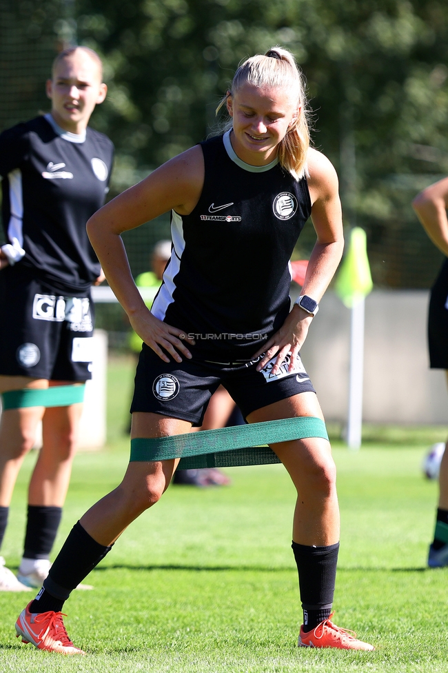 Sturm Damen - Ajax Frouwen
UEFA Women's Europa Cup, 1. Runde, SK Sturm Graz Damen - Ajax Amsterdam, Stadion Hollenegg, 18.09.2025.

Foto zeigt Sandra Jakobsen (Sturm Damen)
