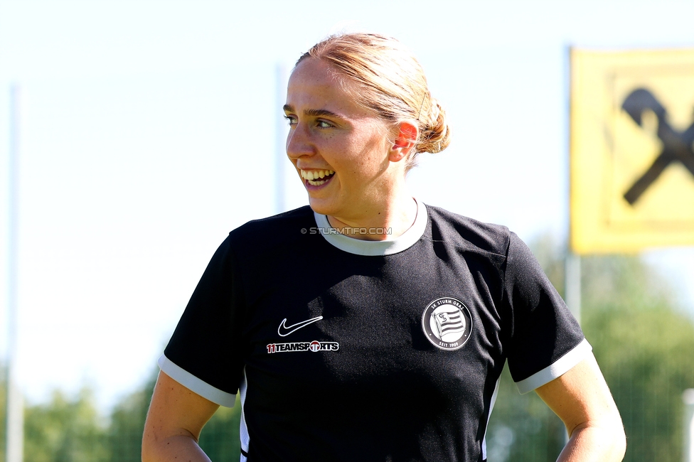 Sturm Damen - Ajax Frouwen
UEFA Women's Europa Cup, 1. Runde, SK Sturm Graz Damen - Ajax Amsterdam, Stadion Hollenegg, 18.09.2025.

Foto zeigt Elisabeth Brandl (Sturm Damen)
