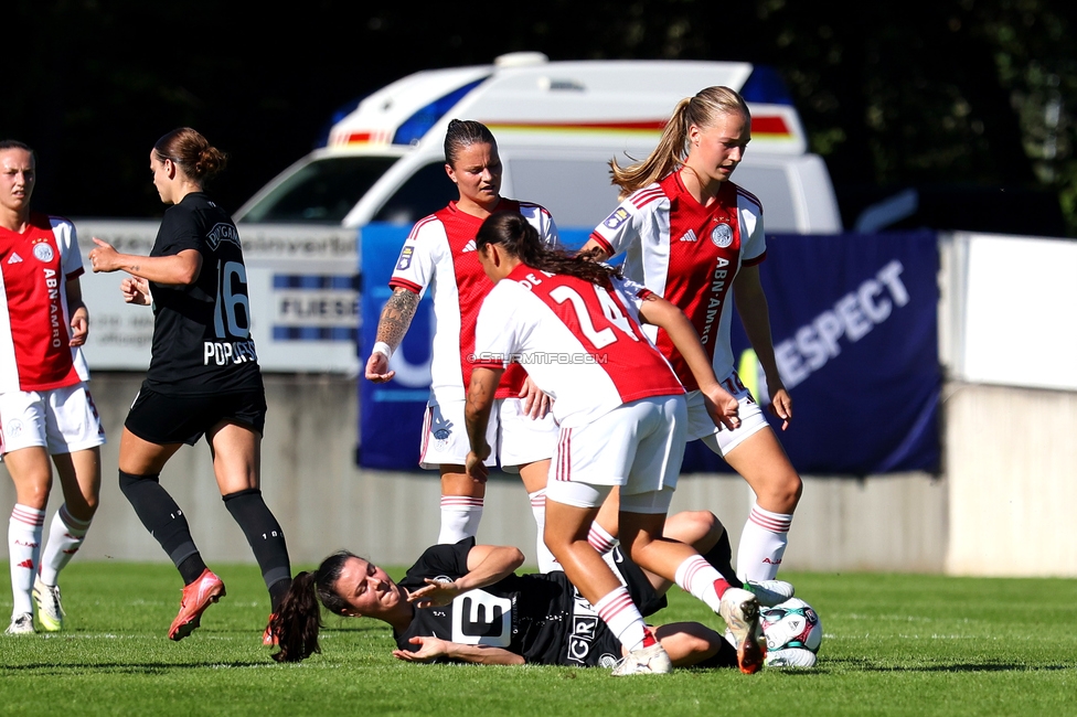 Sturm Damen - Ajax Frouwen
UEFA Women's Europa Cup, 1. Runde, SK Sturm Graz Damen - Ajax Amsterdam, Stadion Hollenegg, 18.09.2025.

Foto zeigt Zala Kustrin (Sturm Damen)

