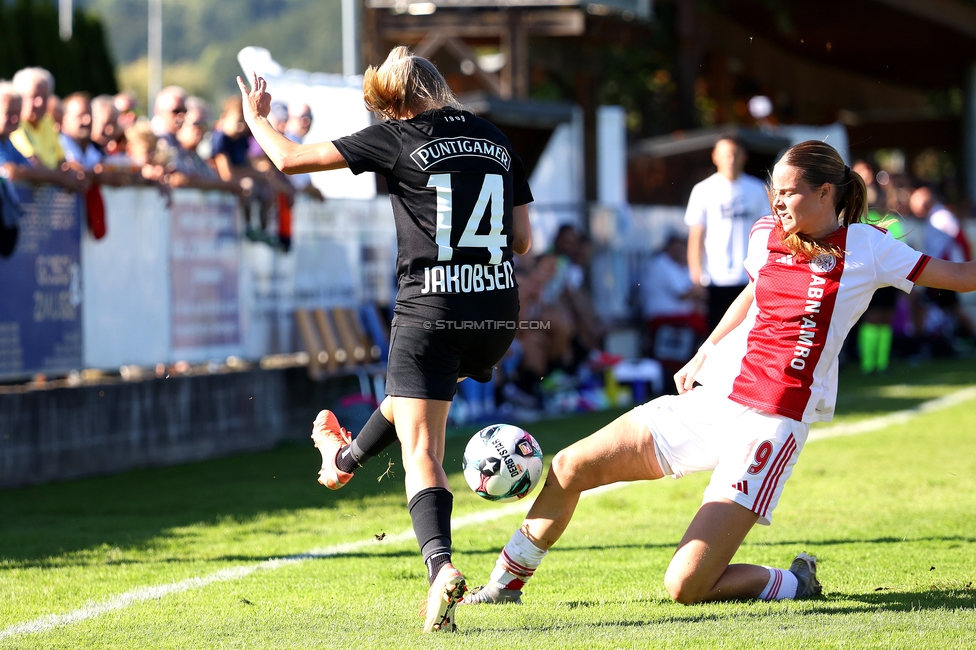 Sturm Damen - Ajax Frouwen
UEFA Women's Europa Cup, 1. Runde, SK Sturm Graz Damen - Ajax Amsterdam, Stadion Hollenegg, 18.09.2025.

Foto zeigt Sandra Jakobsen (Sturm Damen)
