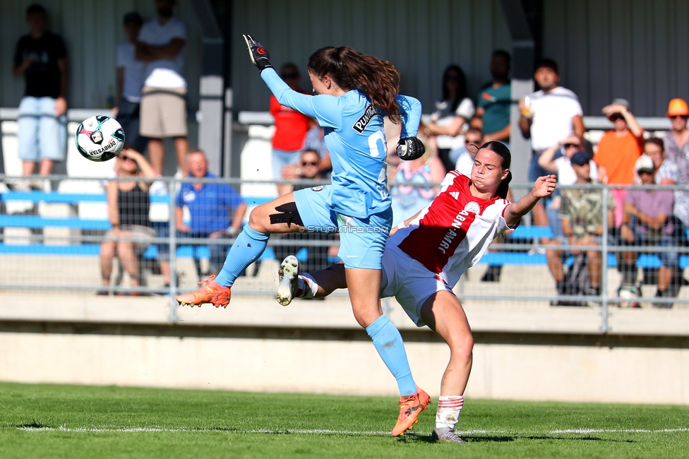 Sturm Damen - Ajax Frouwen
UEFA Women's Europa Cup, 1. Runde, SK Sturm Graz Damen - Ajax Amsterdam, Stadion Hollenegg, 18.09.2025.

Foto zeigt Vanessa Gritzner (Sturm Damen)
