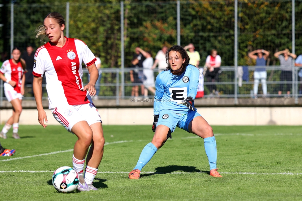 Sturm Damen - Ajax Frouwen
UEFA Women's Europa Cup, 1. Runde, SK Sturm Graz Damen - Ajax Amsterdam, Stadion Hollenegg, 18.09.2025.

Foto zeigt Vanessa Gritzner (Sturm Damen)
