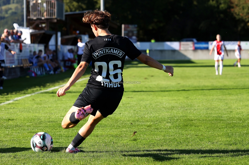 Sturm Damen - Ajax Frouwen
UEFA Women's Europa Cup, 1. Runde, SK Sturm Graz Damen - Ajax Amsterdam, Stadion Hollenegg, 18.09.2025.

Foto zeigt Leonie Christin Tragl (Sturm Damen)
