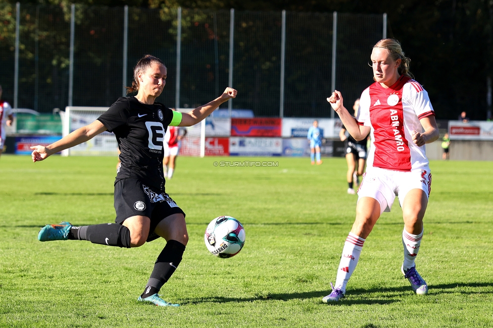 Sturm Damen - Ajax Frouwen
UEFA Women's Europa Cup, 1. Runde, SK Sturm Graz Damen - Ajax Amsterdam, Stadion Hollenegg, 18.09.2025.

Foto zeigt Stefanie Grossgasteiger (Sturm Damen)
