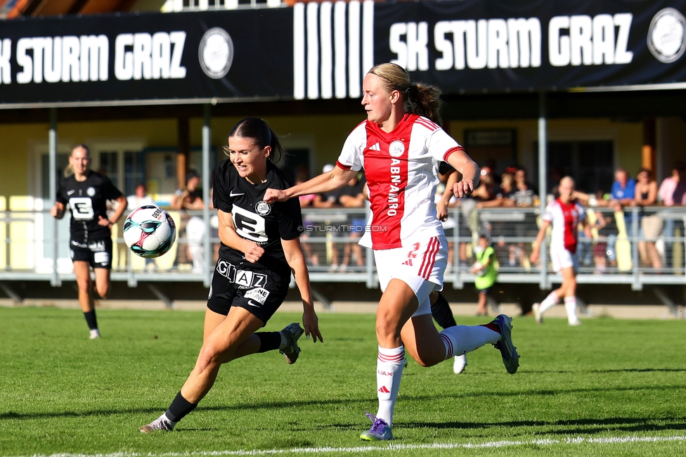 Sturm Damen - Ajax Frouwen
UEFA Women's Europa Cup, 1. Runde, SK Sturm Graz Damen - Ajax Amsterdam, Stadion Hollenegg, 18.09.2025.

Foto zeigt Marie Spiess (Sturm Damen)
