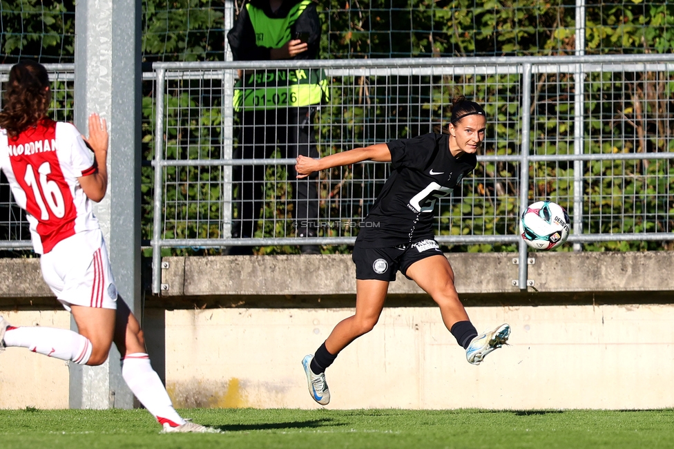 Sturm Damen - Ajax Frouwen
UEFA Women's Europa Cup, 1. Runde, SK Sturm Graz Damen - Ajax Amsterdam, Stadion Hollenegg, 18.09.2025.

Foto zeigt Lenka Mazuchova (Sturm Damen)
