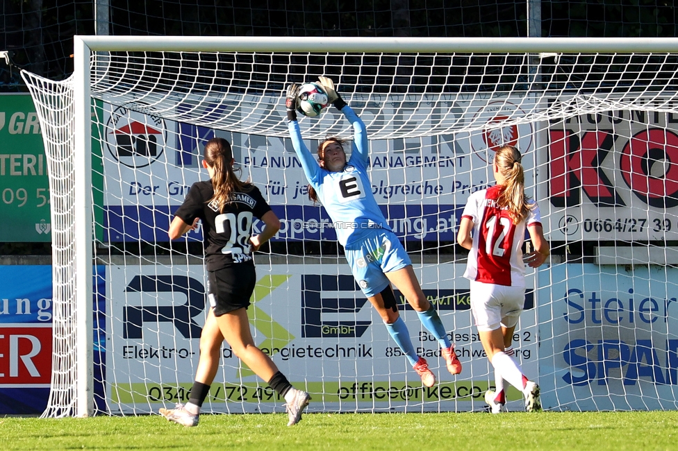 Sturm Damen - Ajax Frouwen
UEFA Women's Europa Cup, 1. Runde, SK Sturm Graz Damen - Ajax Amsterdam, Stadion Hollenegg, 18.09.2025.

Foto zeigt Vanessa Gritzner (Sturm Damen)
