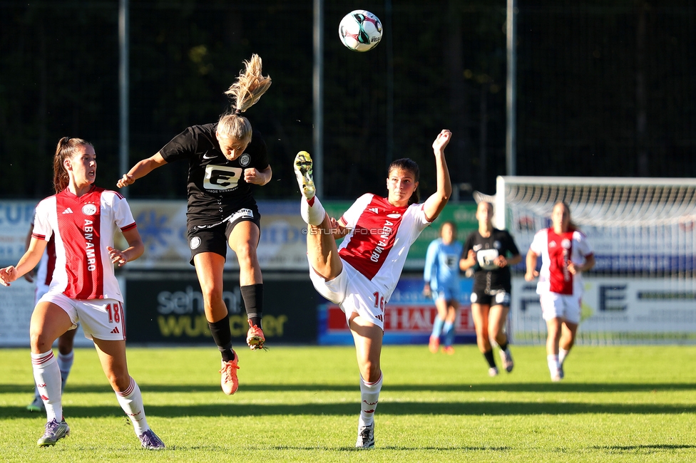Sturm Damen - Ajax Frouwen
UEFA Women's Europa Cup, 1. Runde, SK Sturm Graz Damen - Ajax Amsterdam, Stadion Hollenegg, 18.09.2025.

Foto zeigt Sandra Jakobsen (Sturm Damen)
