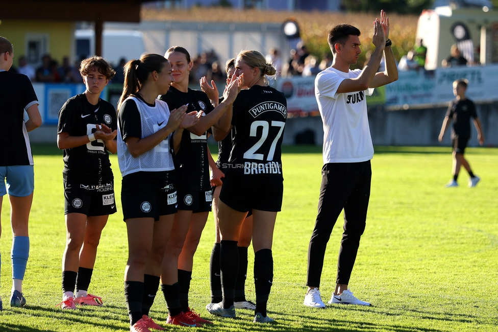 Sturm Damen - Ajax Frouwen
UEFA Women's Europa Cup, 1. Runde, SK Sturm Graz Damen - Ajax Amsterdam, Stadion Hollenegg, 18.09.2025.

Foto zeigt die Mannschaft der Sturm Damen
