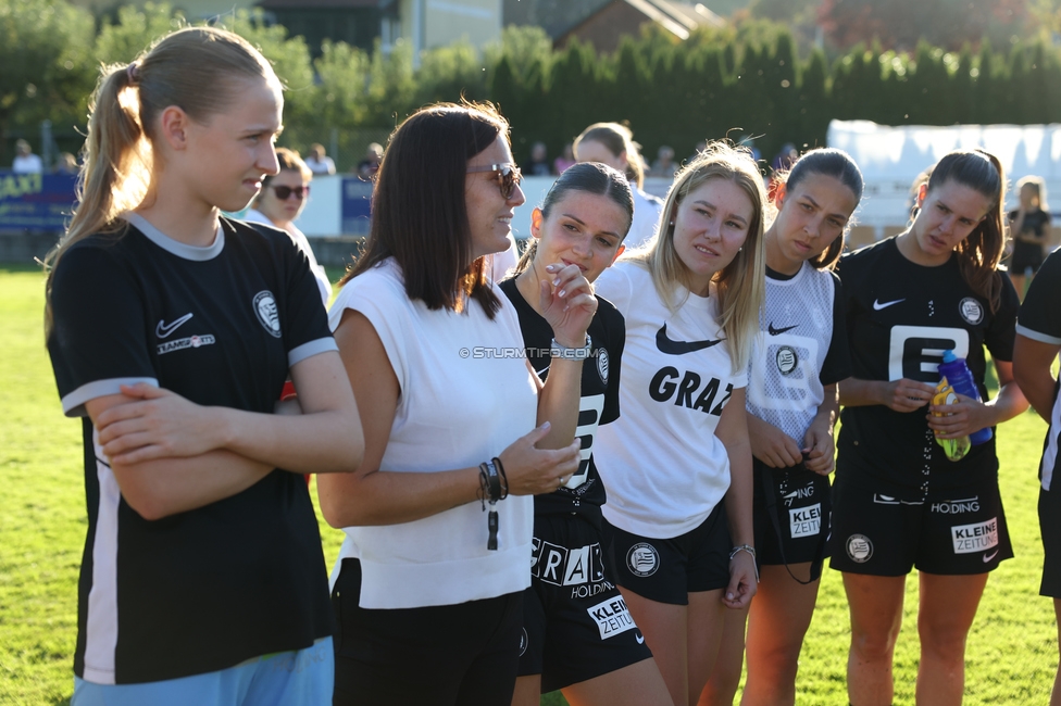 Sturm Damen - Ajax Frouwen
UEFA Women's Europa Cup, 1. Runde, SK Sturm Graz Damen - Ajax Amsterdam, Stadion Hollenegg, 18.09.2025.

Foto zeigt Susanne Gorny (Vorstand Sturm)
