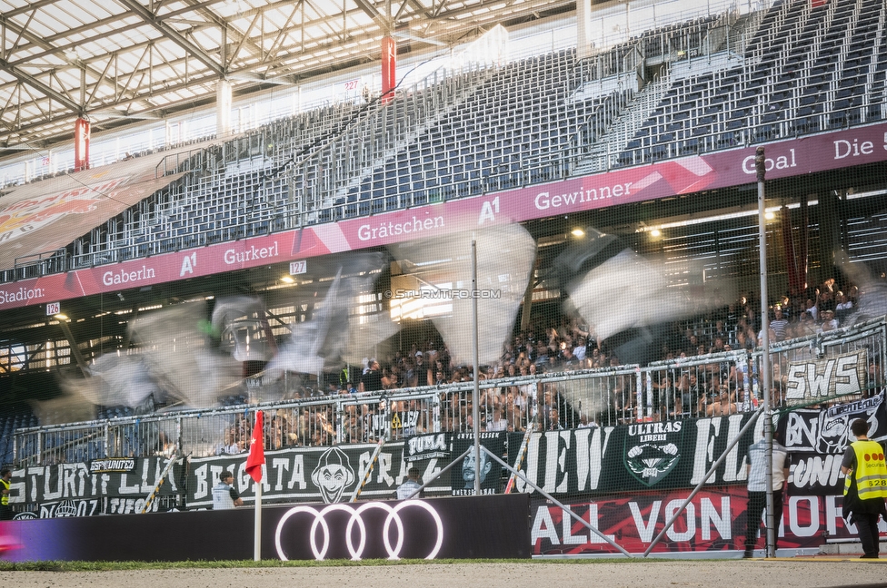 RB Salzburg - Sturm Graz
Oesterreichische Fussball Bundesliga, 6. Runde, FC RB Salzburg - SK Sturm Graz, Stadion Wals-Siezenheim, 20.09.2025. 

Foto zeigt Fans von Sturm
