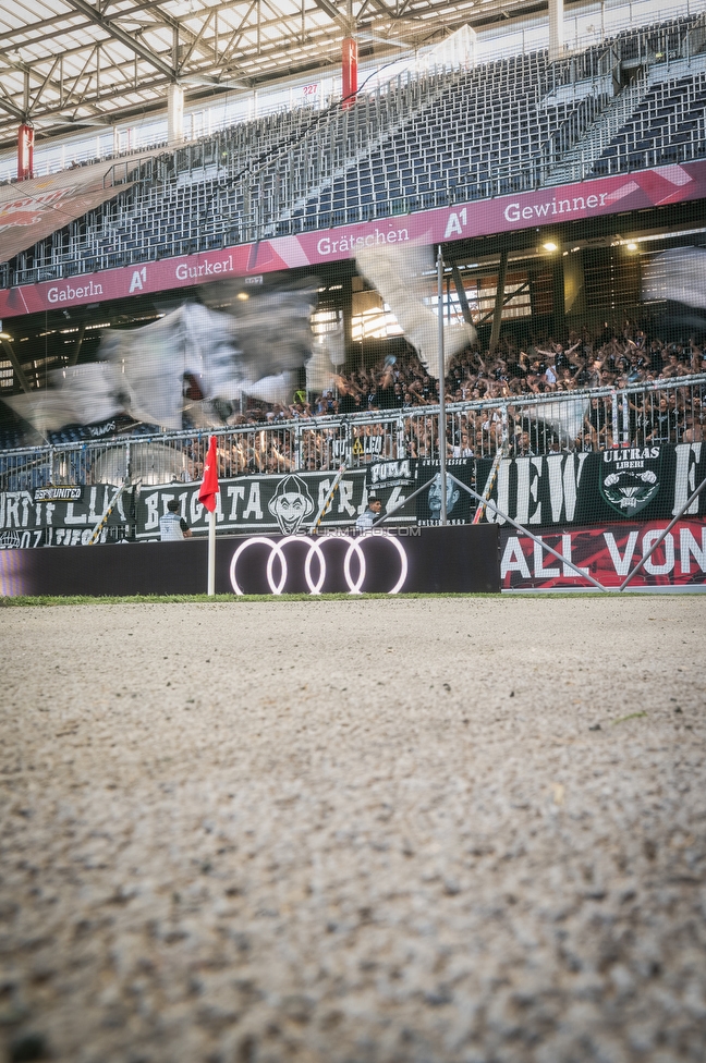 RB Salzburg - Sturm Graz
Oesterreichische Fussball Bundesliga, 6. Runde, FC RB Salzburg - SK Sturm Graz, Stadion Wals-Siezenheim, 20.09.2025. 

Foto zeigt Fans von Sturm
