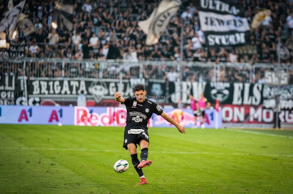 RB Salzburg - Sturm Graz
Oesterreichische Fussball Bundesliga, 6. Runde, FC RB Salzburg - SK Sturm Graz, Stadion Wals-Siezenheim, 20.09.2025. 

Foto zeigt Emir Karic (Sturm)
