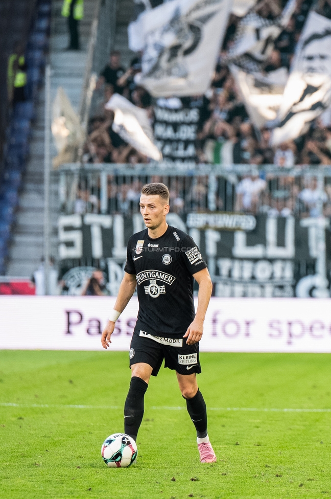 RB Salzburg - Sturm Graz
Oesterreichische Fussball Bundesliga, 6. Runde, FC RB Salzburg - SK Sturm Graz, Stadion Wals-Siezenheim, 20.09.2025. 

Foto zeigt Dimitri Lavalee (Sturm)
