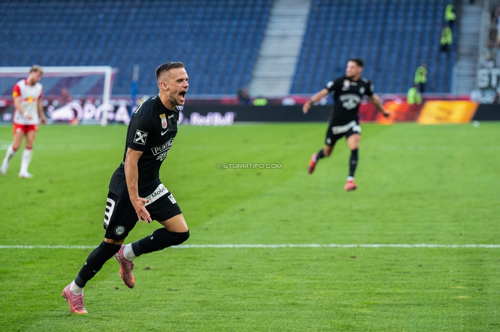 RB Salzburg - Sturm Graz
Oesterreichische Fussball Bundesliga, 6. Runde, FC RB Salzburg - SK Sturm Graz, Stadion Wals-Siezenheim, 20.09.2025. 

Foto zeigt Tomi Horvat (Sturm)
Schlüsselwörter: torjubel
