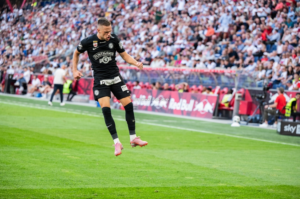 RB Salzburg - Sturm Graz
Oesterreichische Fussball Bundesliga, 6. Runde, FC RB Salzburg - SK Sturm Graz, Stadion Wals-Siezenheim, 20.09.2025. 

Foto zeigt Tomi Horvat (Sturm)
Schlüsselwörter: torjubel