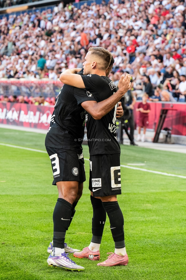 RB Salzburg - Sturm Graz
Oesterreichische Fussball Bundesliga, 6. Runde, FC RB Salzburg - SK Sturm Graz, Stadion Wals-Siezenheim, 20.09.2025. 

Foto zeigt Tomi Horvat (Sturm)
Schlüsselwörter: torjubel