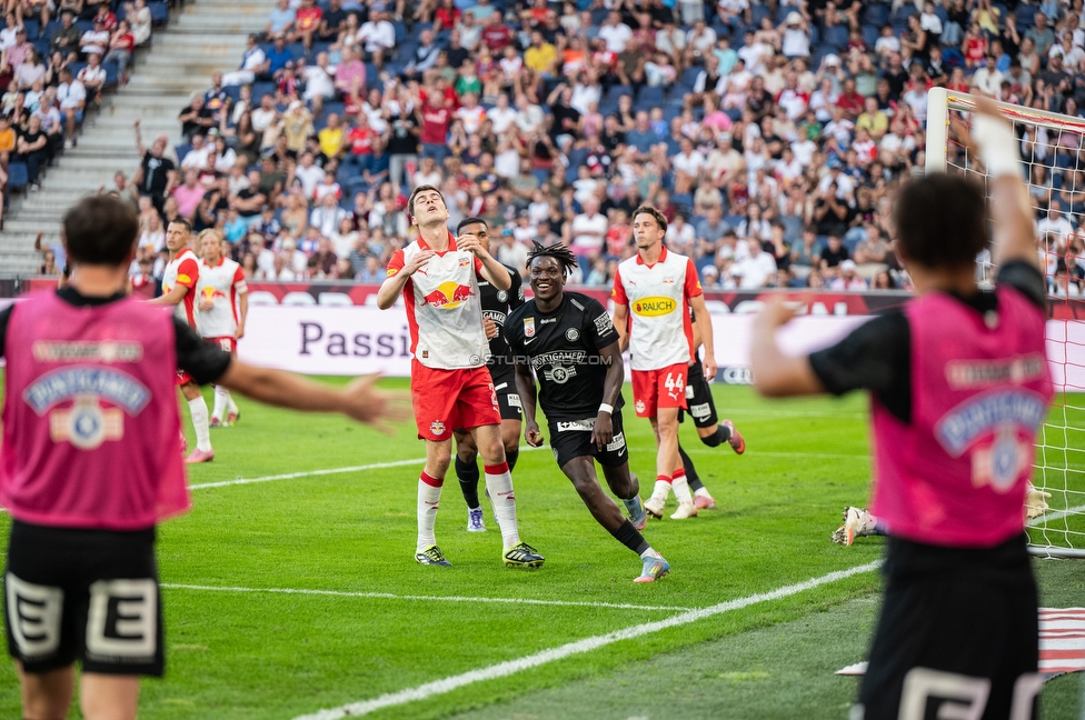 RB Salzburg - Sturm Graz
Oesterreichische Fussball Bundesliga, 6. Runde, FC RB Salzburg - SK Sturm Graz, Stadion Wals-Siezenheim, 20.09.2025. 

Foto zeigt Seedy Jatta (Sturm)
Schlüsselwörter: torjubel