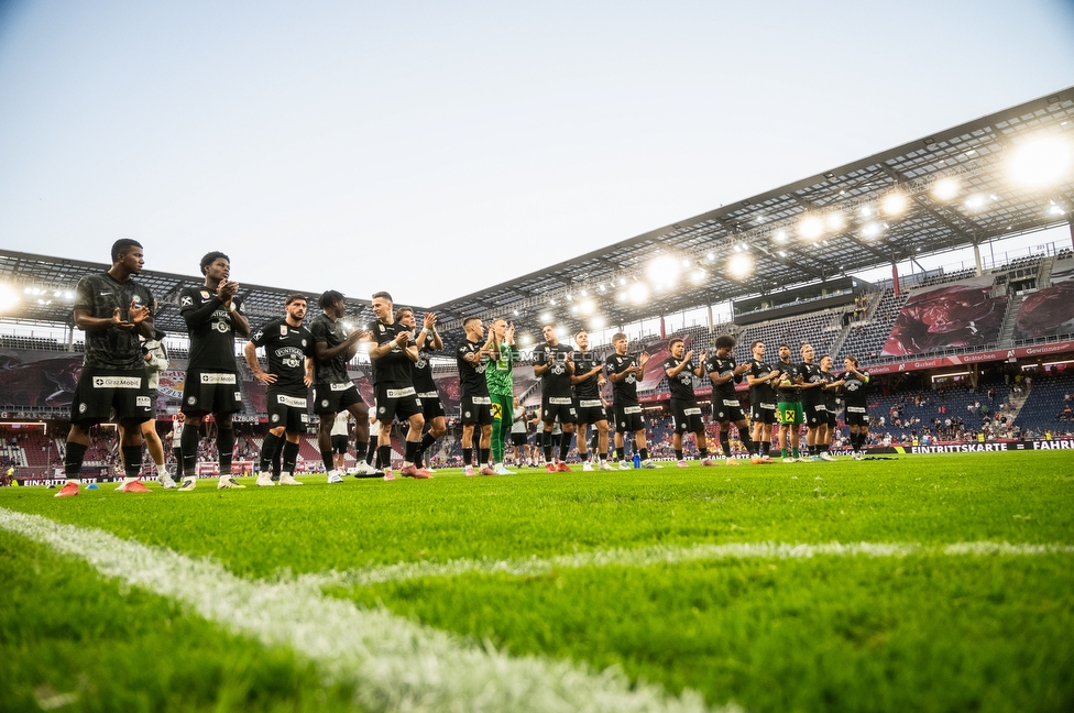 RB Salzburg - Sturm Graz
Oesterreichische Fussball Bundesliga, 6. Runde, FC RB Salzburg - SK Sturm Graz, Stadion Wals-Siezenheim, 20.09.2025. 

Foto zeigt die Mannschaft von Sturm
