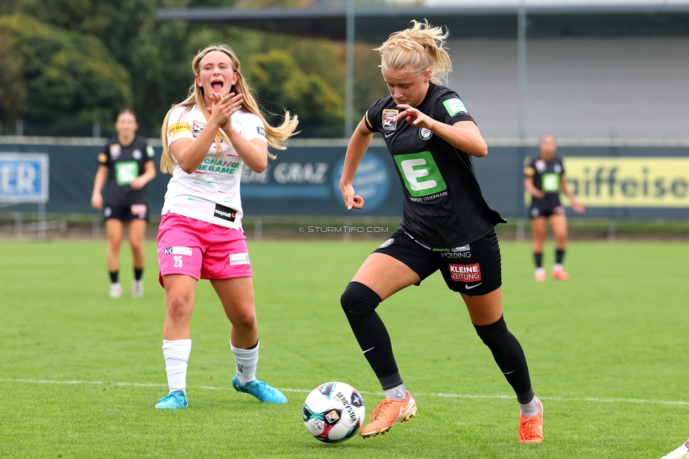 Sturm Damen - Neulengbach
OEFB Frauen Bundesliga, 7. Runde, SK Sturm Graz Damen - USV Neulengbach, Trainingszentrum Messendorf, 27.09.2025. 

Foto zeigt Sandra Jakobsen (Sturm Damen)
