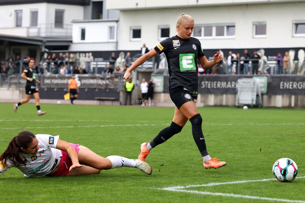 Sturm Damen - Neulengbach
OEFB Frauen Bundesliga, 7. Runde, SK Sturm Graz Damen - USV Neulengbach, Trainingszentrum Messendorf, 27.09.2025. 

Foto zeigt Sandra Jakobsen (Sturm Damen)
