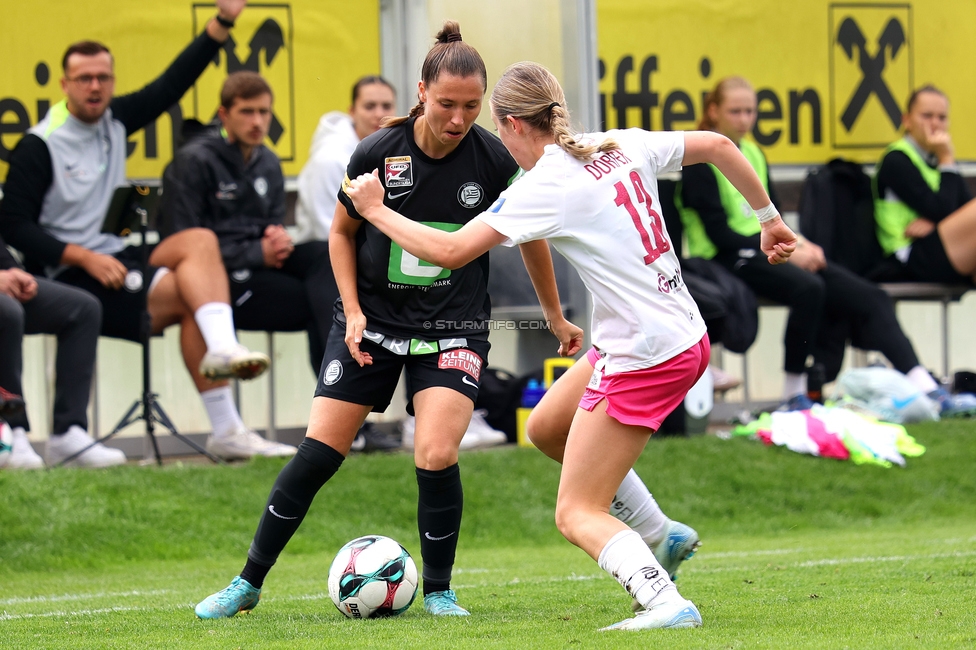 Sturm Damen - Neulengbach
OEFB Frauen Bundesliga, 7. Runde, SK Sturm Graz Damen - USV Neulengbach, Trainingszentrum Messendorf, 27.09.2025. 

Foto zeigt Stefanie Grossgasteiger (Sturm Damen)
