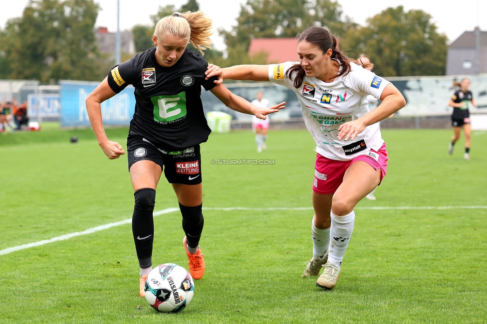 Sturm Damen - Neulengbach
OEFB Frauen Bundesliga, 7. Runde, SK Sturm Graz Damen - USV Neulengbach, Trainingszentrum Messendorf, 27.09.2025. 

Foto zeigt Sandra Jakobsen (Sturm Damen)
