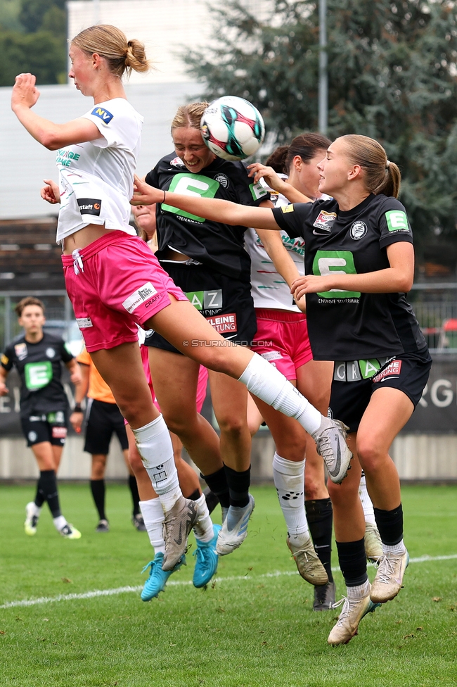 Sturm Damen - Neulengbach
OEFB Frauen Bundesliga, 7. Runde, SK Sturm Graz Damen - USV Neulengbach, Trainingszentrum Messendorf, 27.09.2025. 

Foto zeigt Elisabeth Brandl (Sturm Damen)
