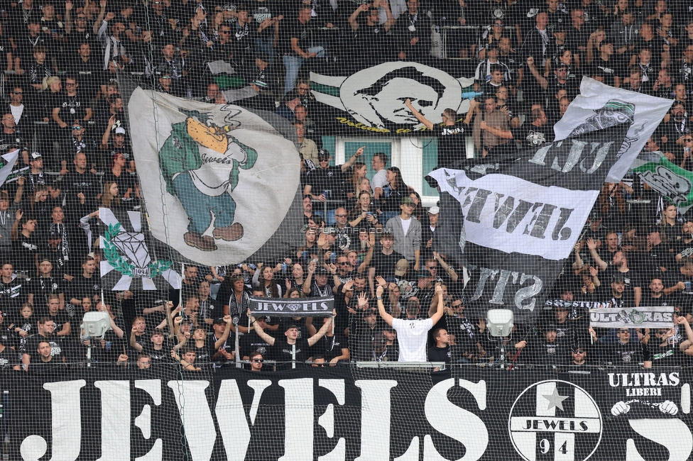 Sturm Graz - Hartberg
Oesterreichische Fussball Bundesliga,8. Runde, SK Sturm Graz - TSV Hartberg, Stadion Liebenau Graz, 28.09.2025. 

Foto zeigt Fans von Sturm
