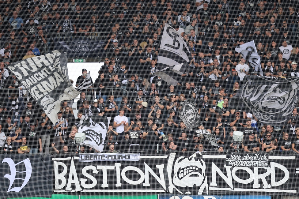 Sturm Graz - Hartberg
Oesterreichische Fussball Bundesliga,8. Runde, SK Sturm Graz - TSV Hartberg, Stadion Liebenau Graz, 28.09.2025. 

Foto zeigt Fans von Sturm

