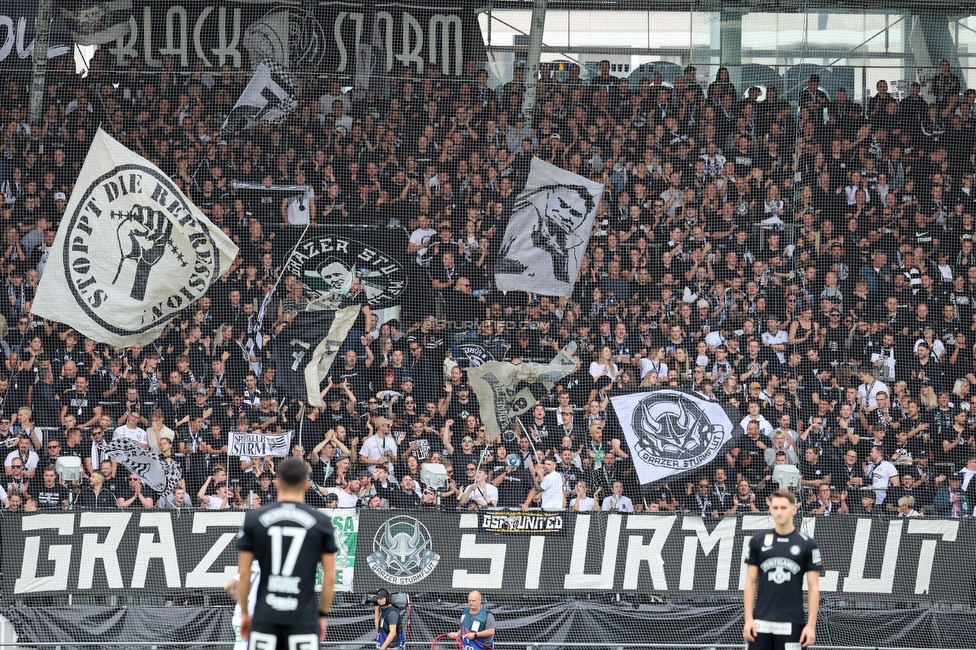 Sturm Graz - Hartberg
Oesterreichische Fussball Bundesliga,8. Runde, SK Sturm Graz - TSV Hartberg, Stadion Liebenau Graz, 28.09.2025. 

Foto zeigt Fans von Sturm
